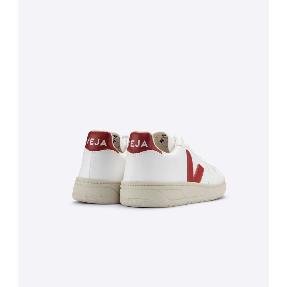 Women's Veja V-10 CWL Sneakers White/Red | ZA 638NWY